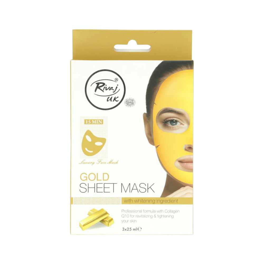 RIVAJ GOLD FACIAL SHEET MASK 25ML