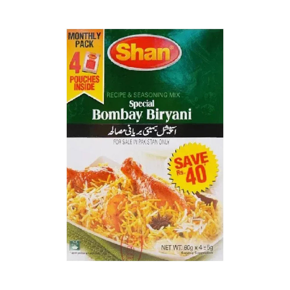 SHAN BIRYANI MASALA MONTHLY PACK 4X50 GM