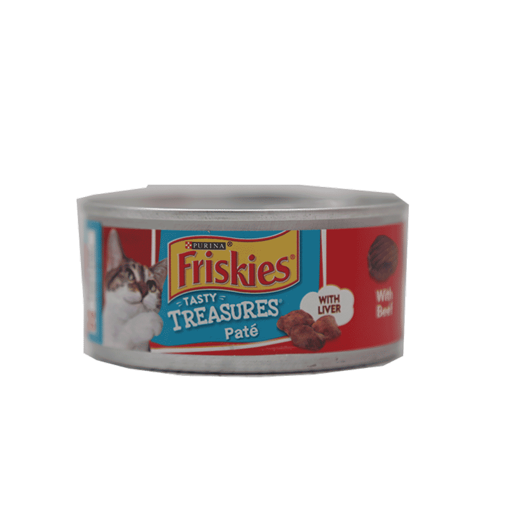 PURINA FRISKIES CAT FOOD BEEF & LIVER DINNER CHEESE 156 GM