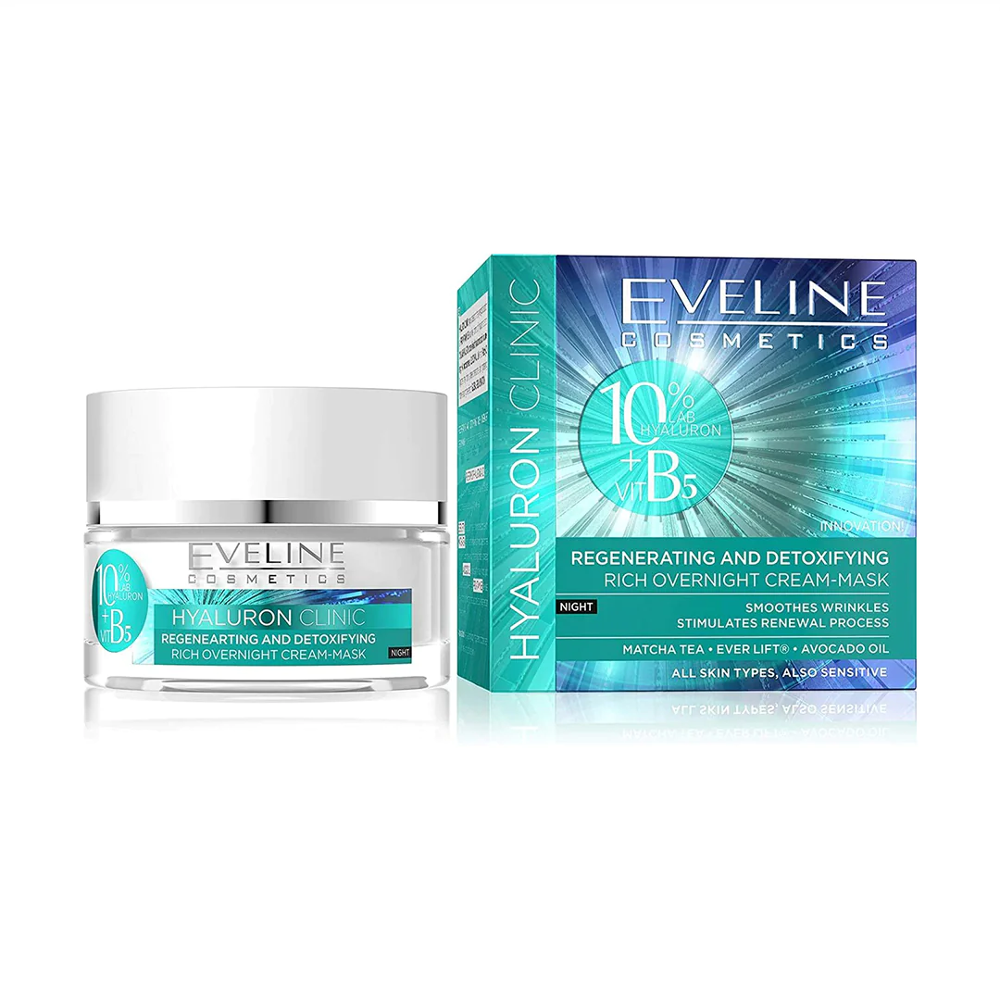 EVELINE HYALURON CLINIC NIGHT CREAM MASK 50ML