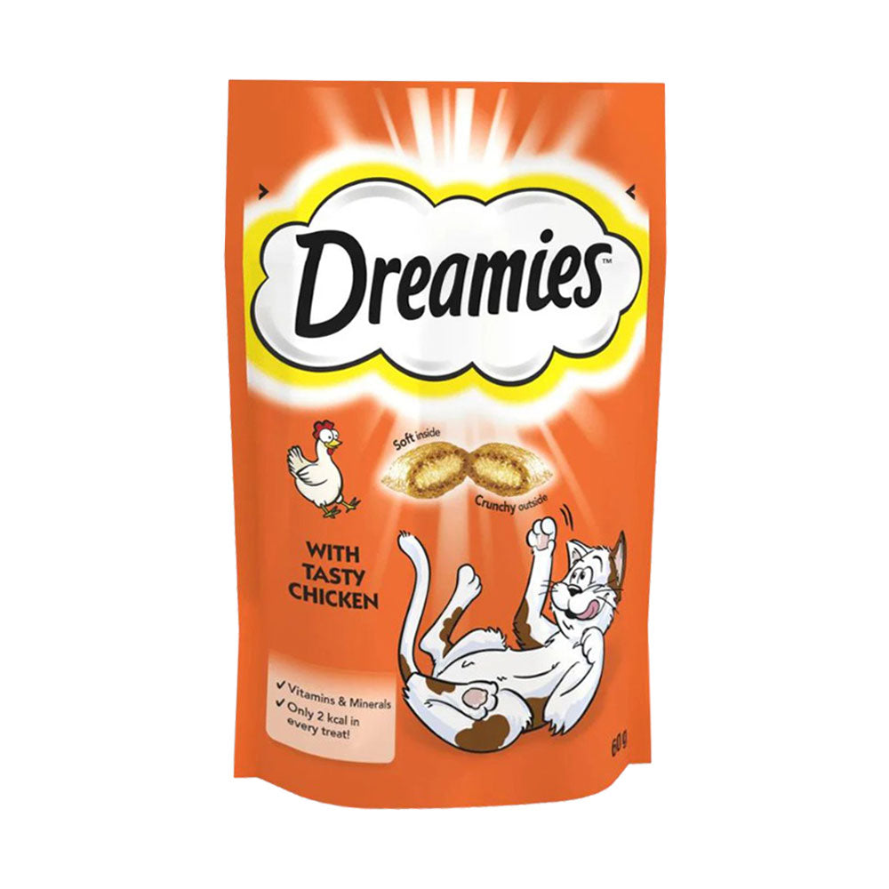 DREAMIES CAT FOOD WITH TASTY CHICKEN 60 GM