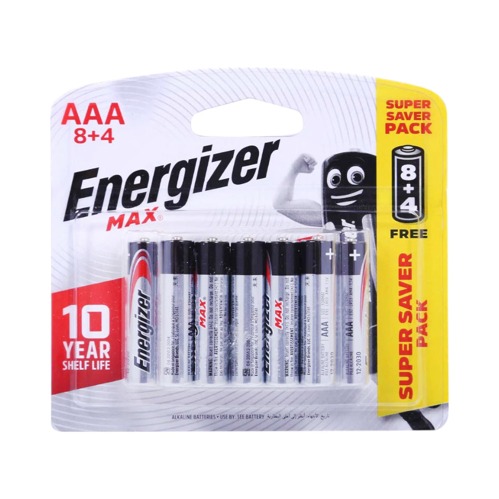 ENERGIZER MAX ALK 3A BP 8+4