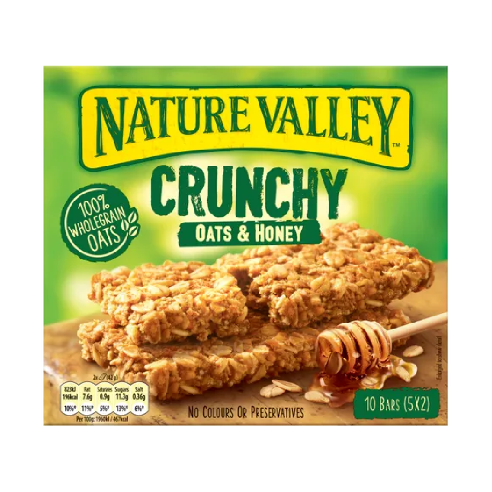 NATURE VALLEY CEREAL BARS CRUNCHY OATS AND HONEY 10 PC 210 G