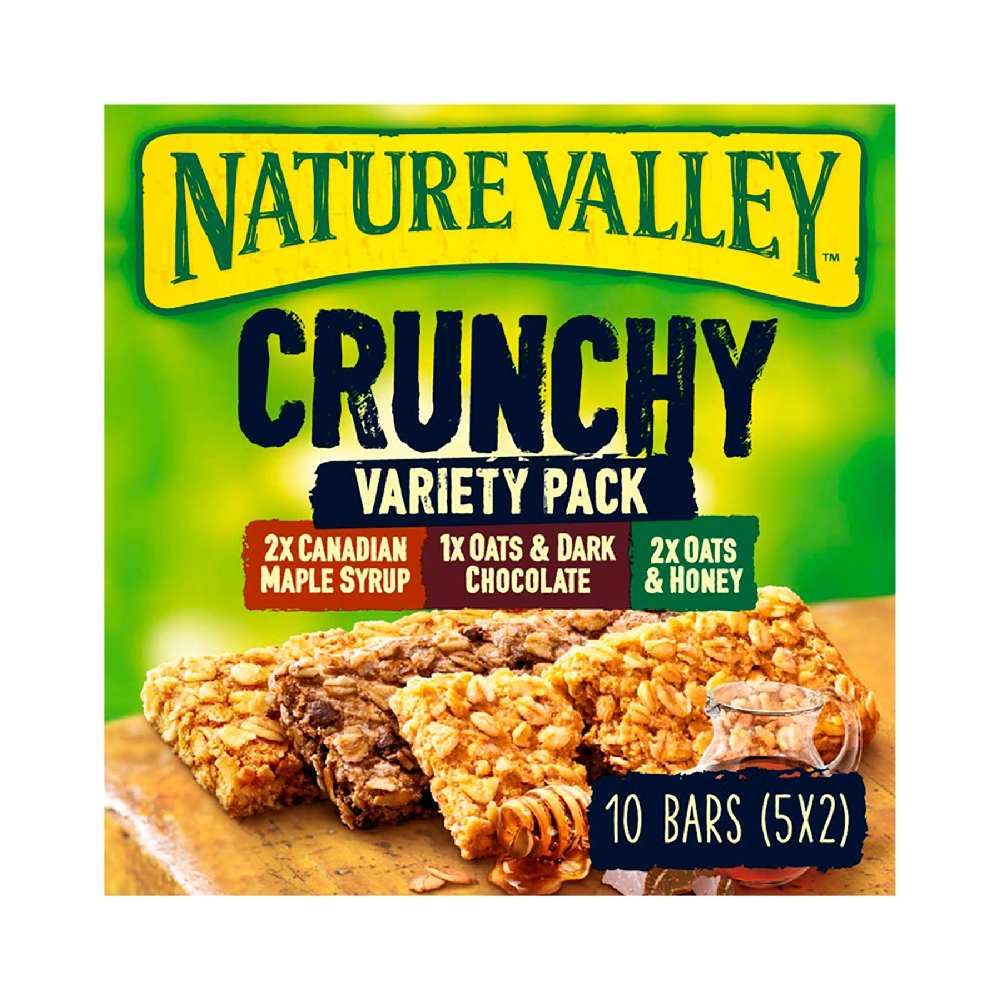 NATURE VALLEY CEREAL BARS CRUNCHY VARIETY PACK 10 PC 210 GM