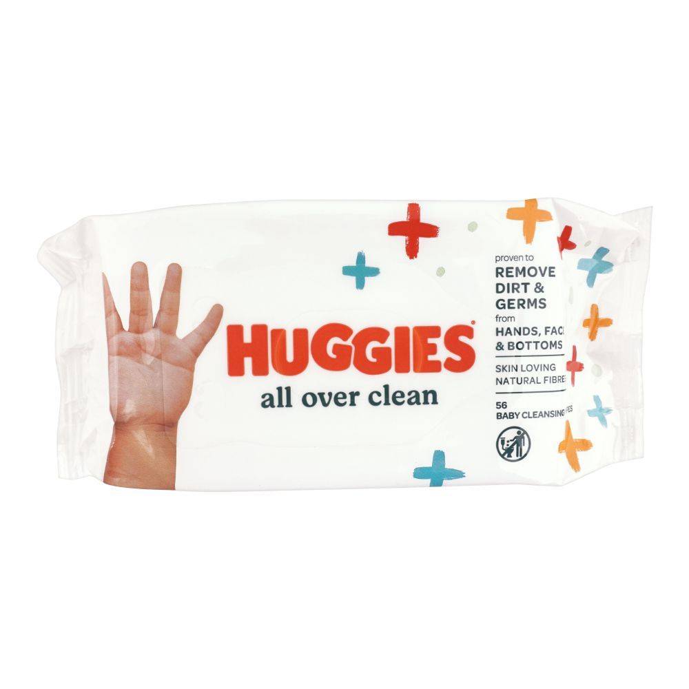 HUGGIES BABY WIPES ALL OVER CLEAN 56 PC