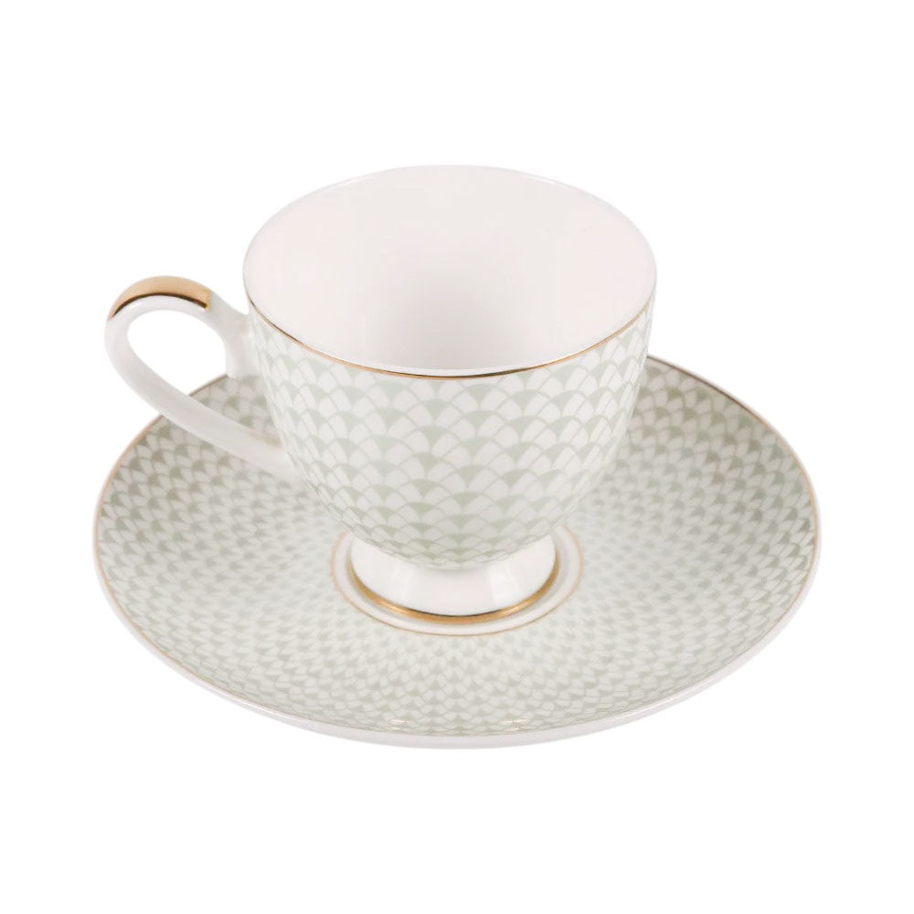 CUP & SAUCER SET ROYAL BISTRO 12PC 12-SO1-901G