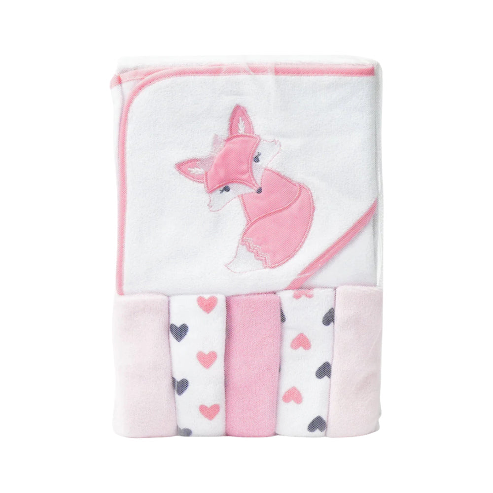 BABY BATH & FACE TOWEL WITH HOOD MW-19 05286