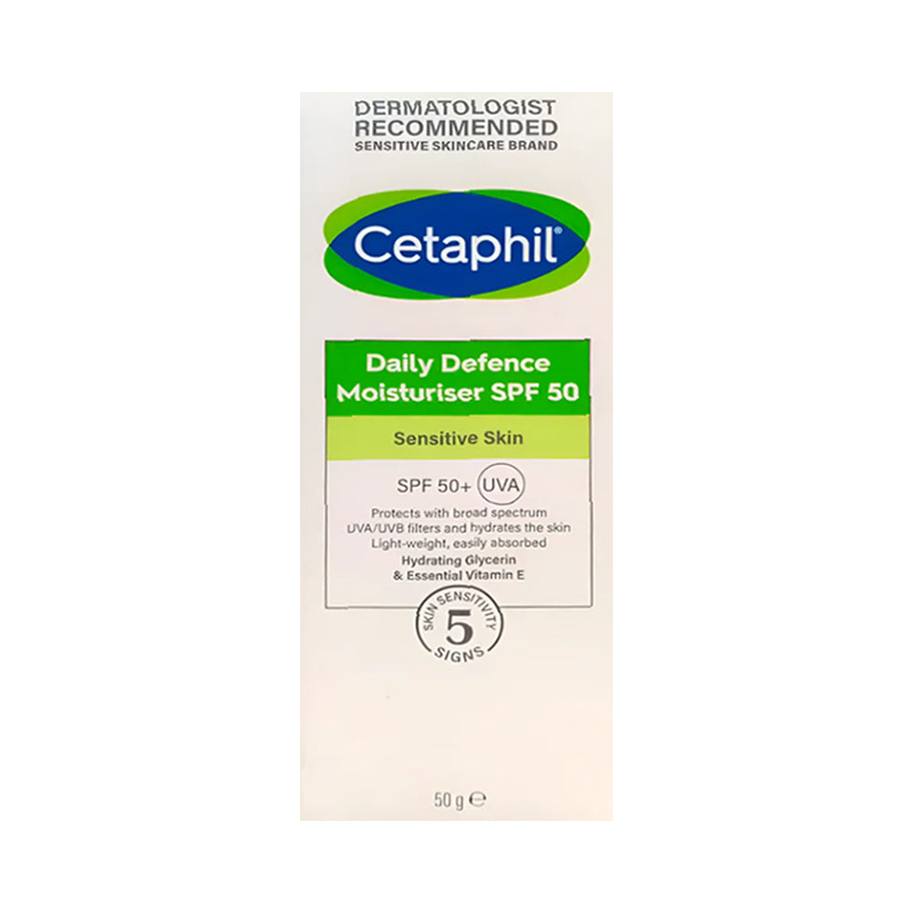 CETAPHIL DAILY MOISTURISER SENSITIVE SKIN SPF50 50 GM