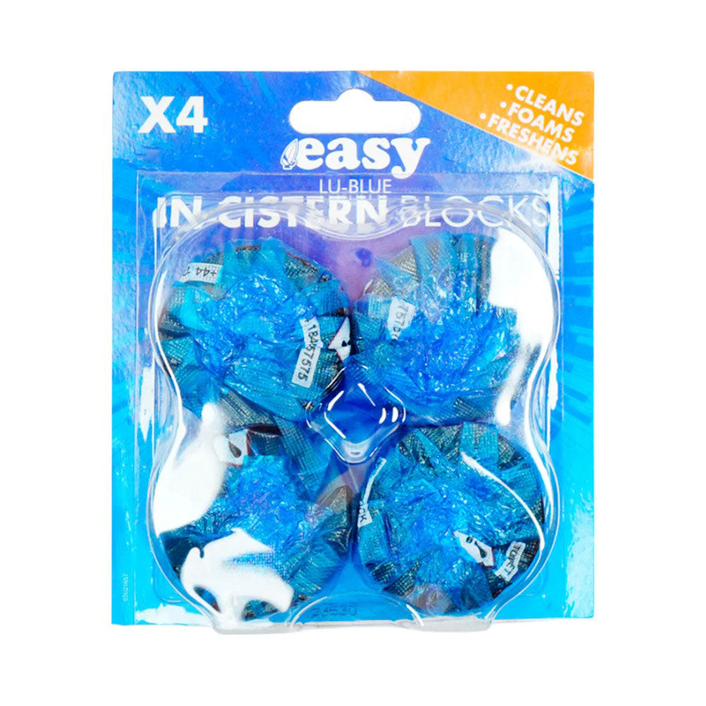 LU BLUE TOILET FRESHNER CISTERN BLOCK 4x38 GM