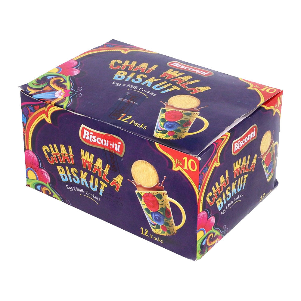 BISCONNI CHAI WALA BISKUT EGG & MILK COOKIES 39.6 GM-BOX