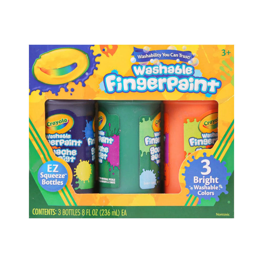 Crayola 3 Pcs Washable Finger Paint 551311