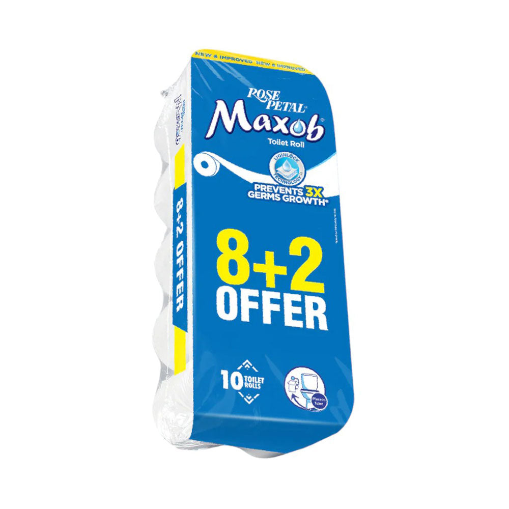 ROSE PETAL TISSUE MAXOB ROLL FAMILY PACK 10