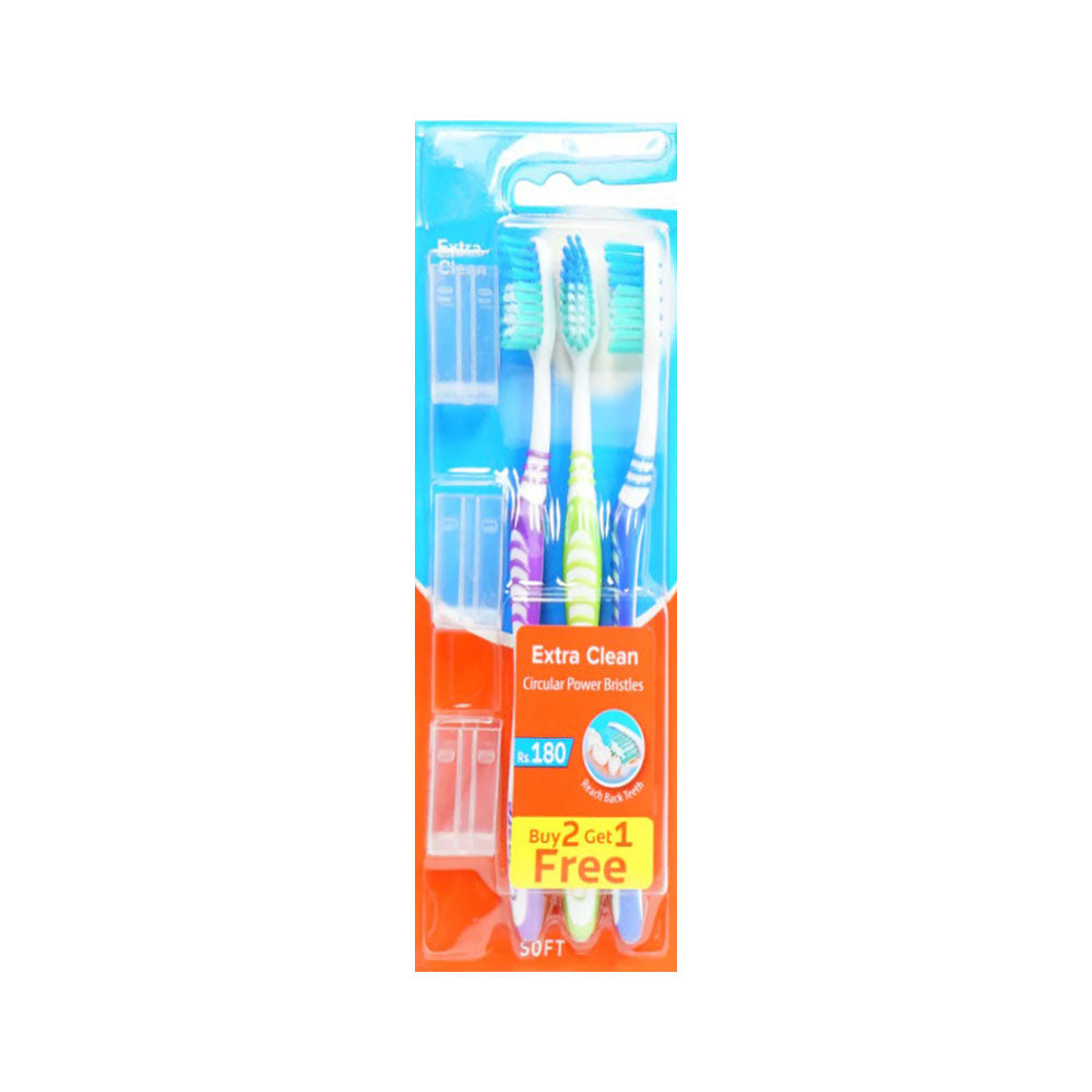 COLGATE TOOTH BRUSH EXTRA CLEAN TRIPLE PACK SOFT