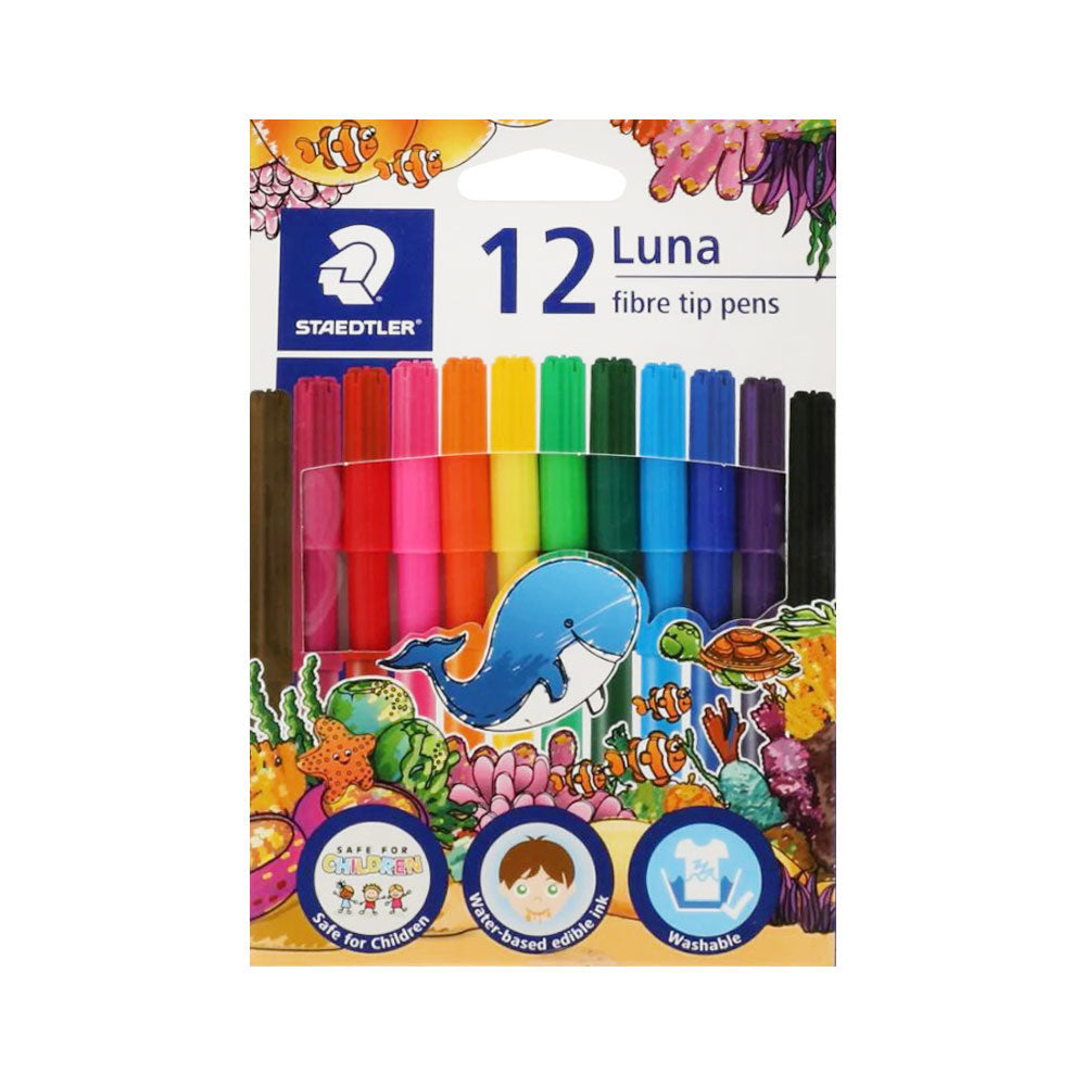 327LWP12 STAEDTLER LUNA 12 MARKER COLOUR PACK