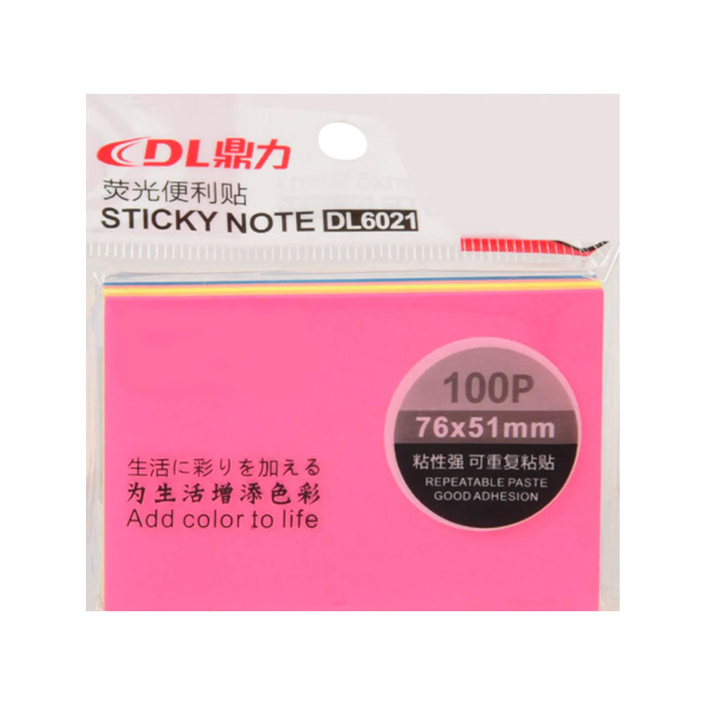 THREE FLOWER MEMO PAD 2*3 NEON