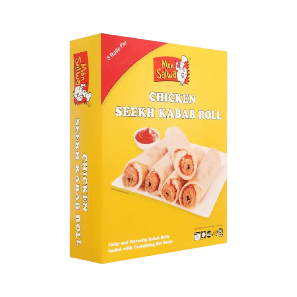 MANO SALWA CHICKEN SEEKH KABAB POLY PACK 18 PCS