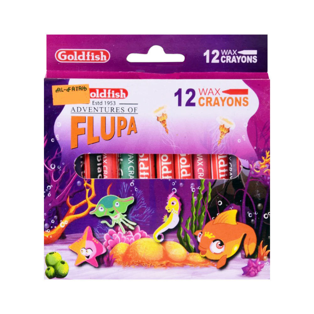 GOLDFISH CRAYON COLORS 12PC 0011