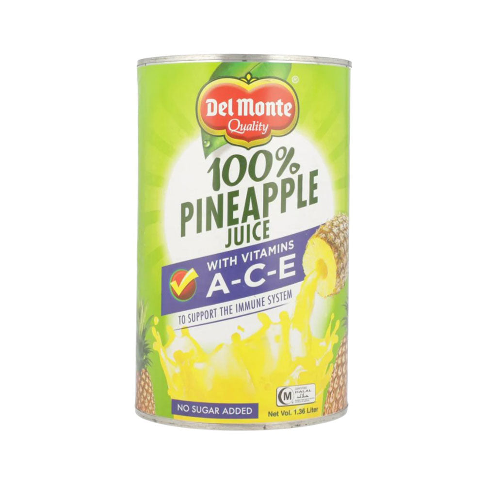 DELMONTE JUICE PINEAPPLE WITH VITAMINS A-C-E 1.36 LTR