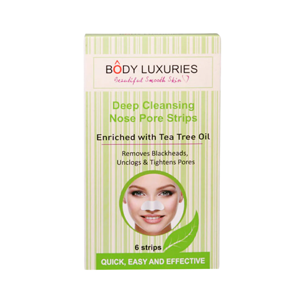 BODY LUXURIES NOSE STRIPS ENRICHED WITH TEA TREE OIL 6PC