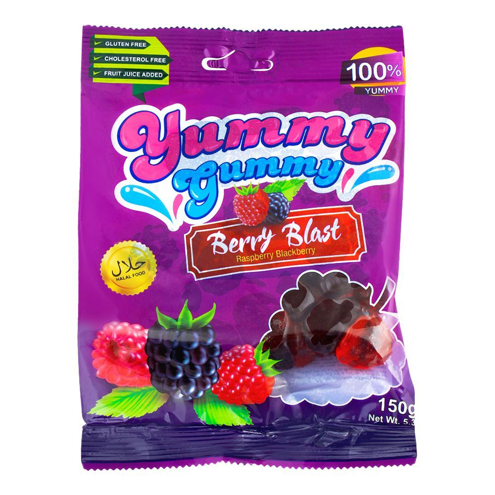 YUMMY GUMMY JELLY BERRY BLAST BAG 150 GM