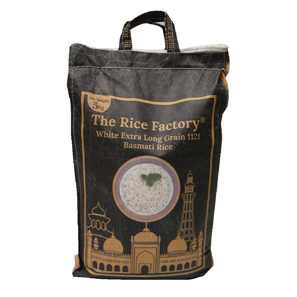 THE RICE FACTORY BASMATI RICE EXTRA LONG GRAIN 1121 5KG