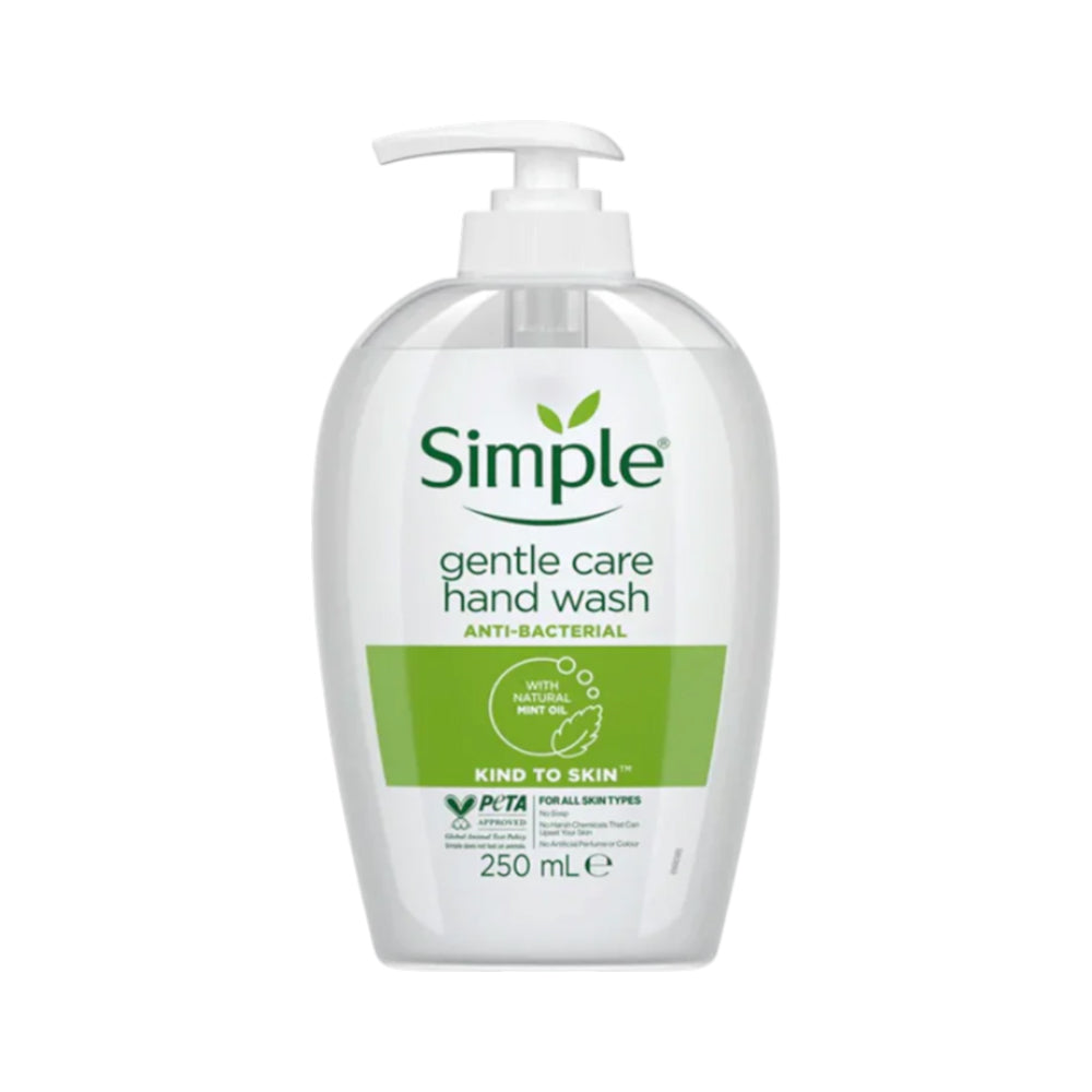 SIMPLE HANDWASH GENTLE CARE WITH NATURAL MINT OIL 250 ML