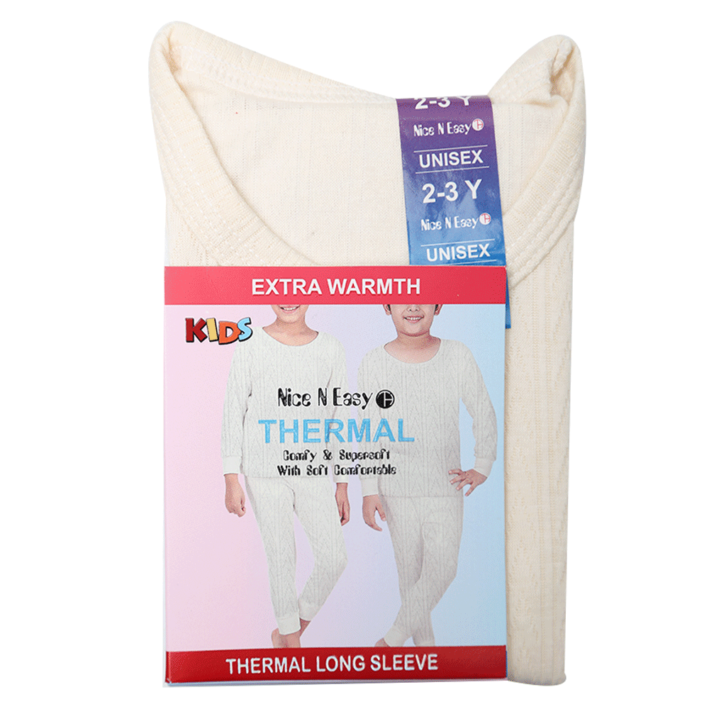 GIRLS L/S THERMAL TOP SELF DESIGN MW-20 2-3 YEAR