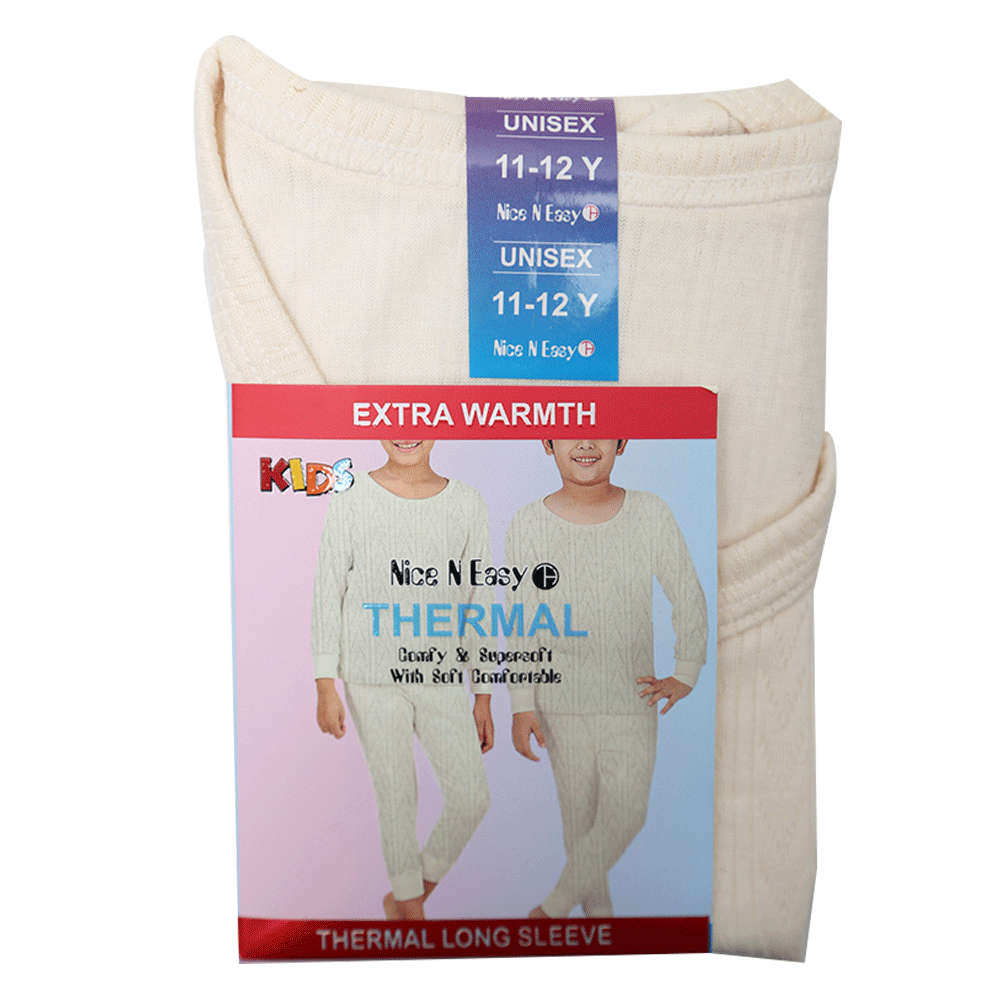 GIRLS L/S THERMAL TOP SELF DESIGN MW-20 11-12 YEAR