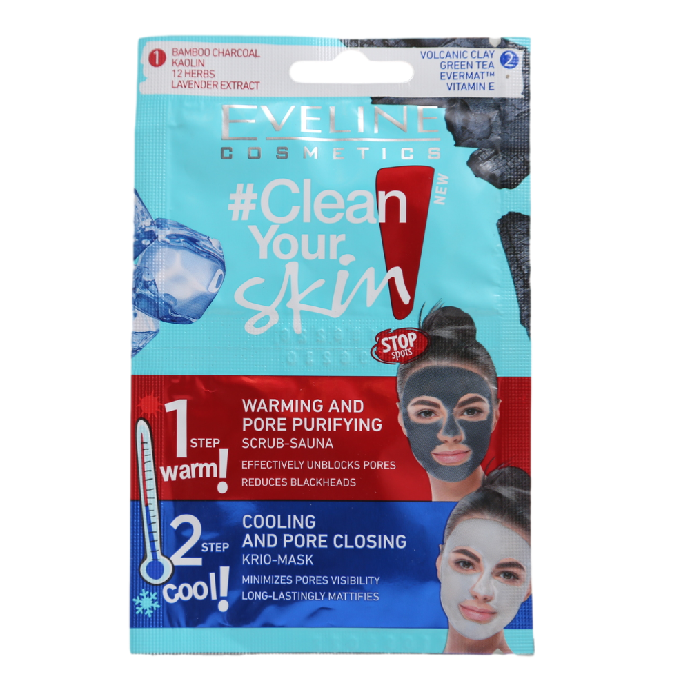 EVELINE CLEAN YOUR SKIN WARMING AND COOLING MASK 2.5ML