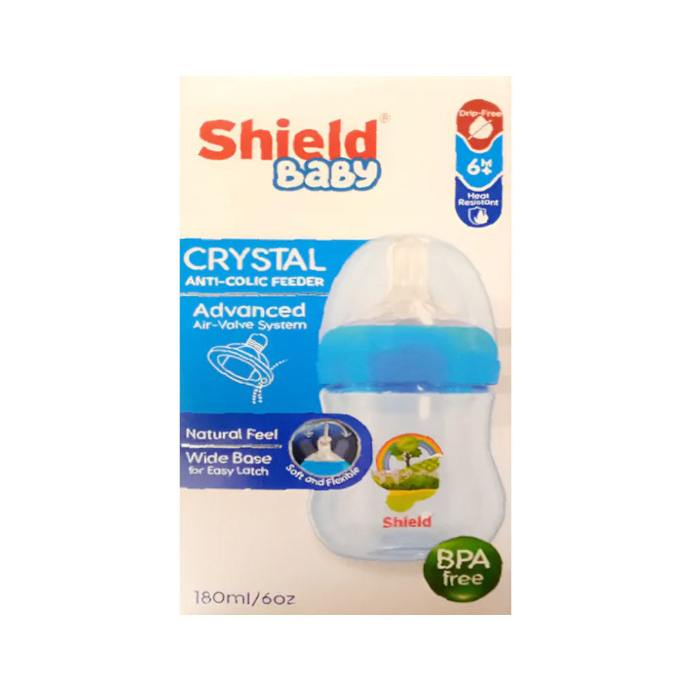 SHIELD BABY FEEDER CRYSTAL ANTI COLIC 180ML