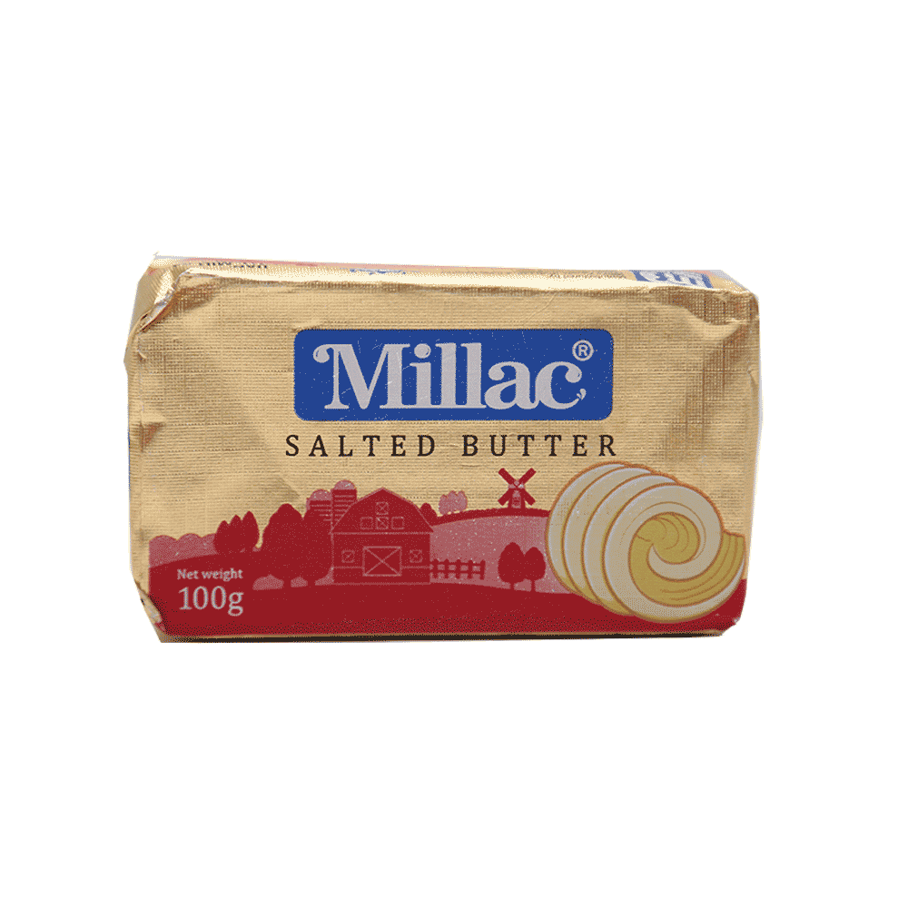 MILLAC SALTED BUTTER 100GM