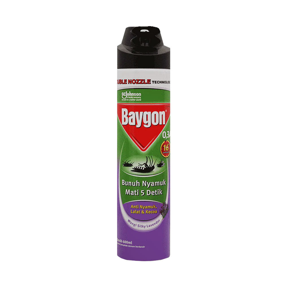 BAYGON INSECT KILLER WANGI SILKY LAVENDER 600 ML