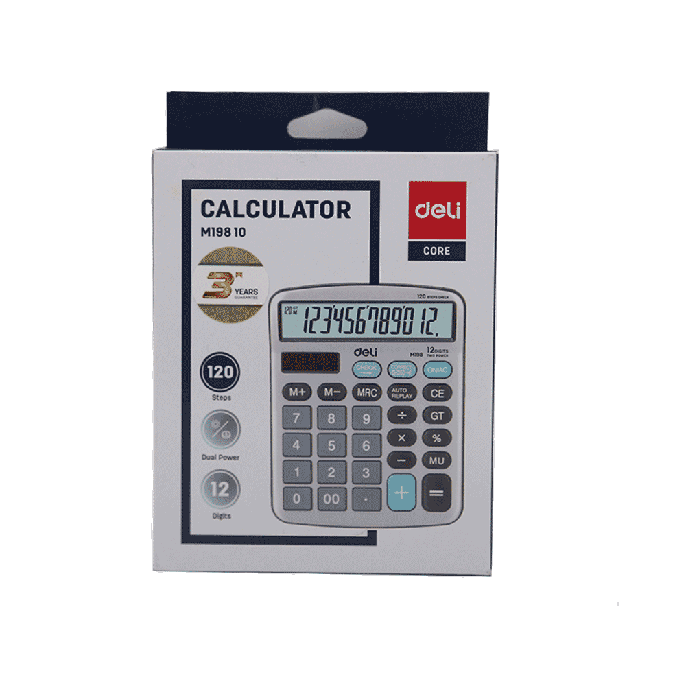Deli Calculator Silver M19810