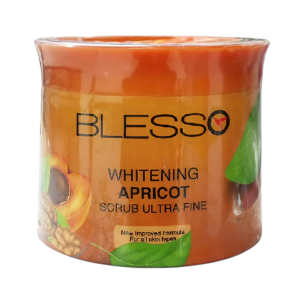BLESSO NATURALS WHITENING ULTRA FINE SCRUB APRICOT JAR 500ML
