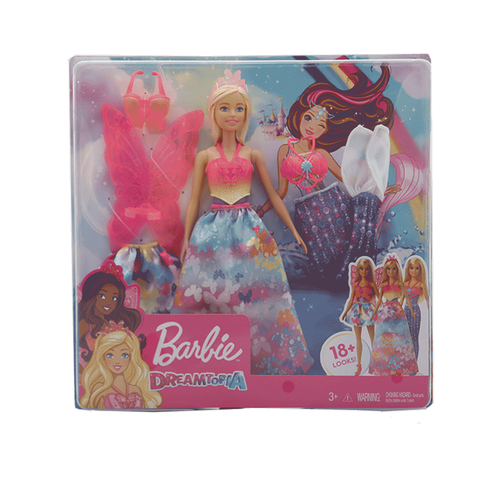 Gjk40 Barbie Doll Dress Up Gift Set