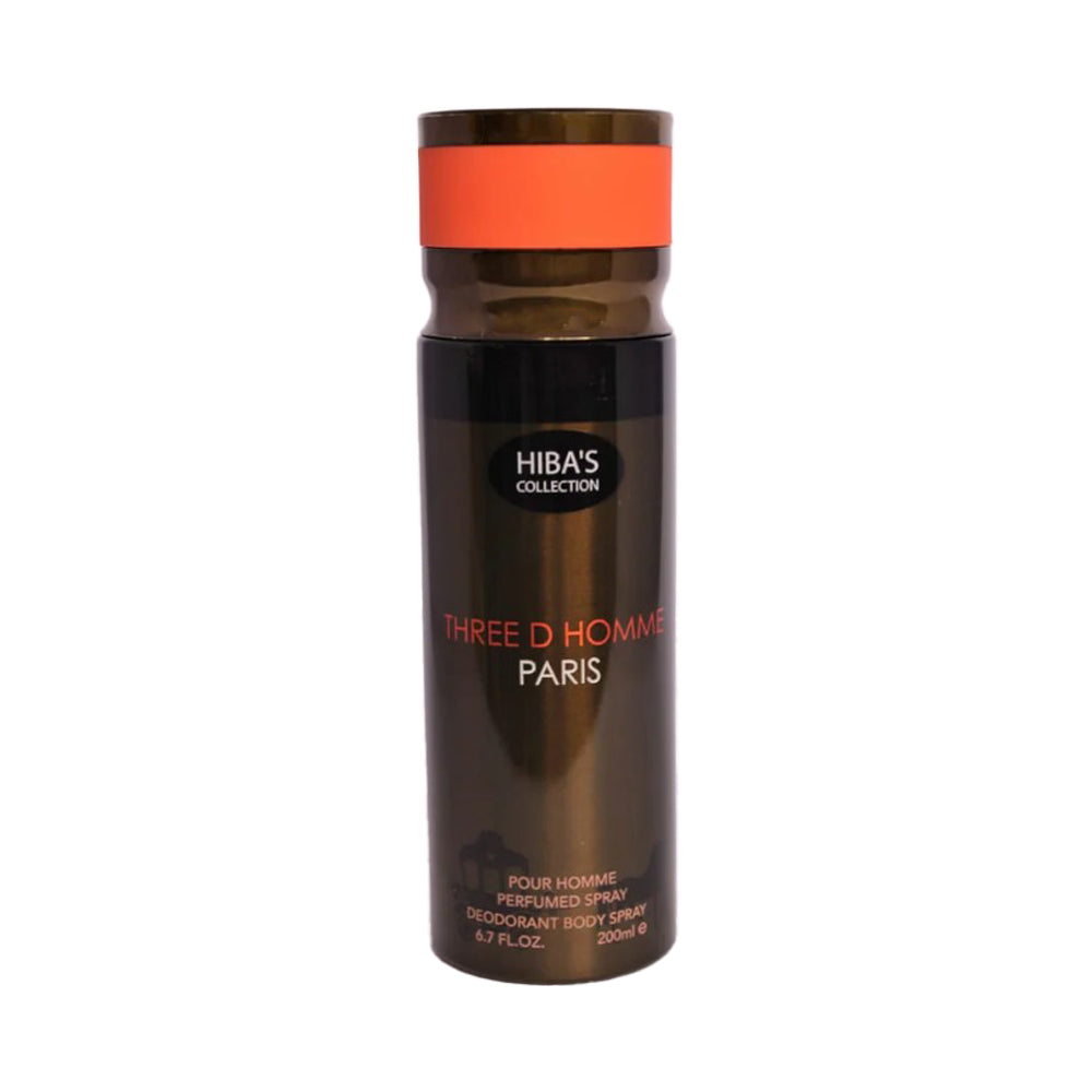 HIBAS COLLECTION DEODORANT THREE D HOMME PARIS 200 ML