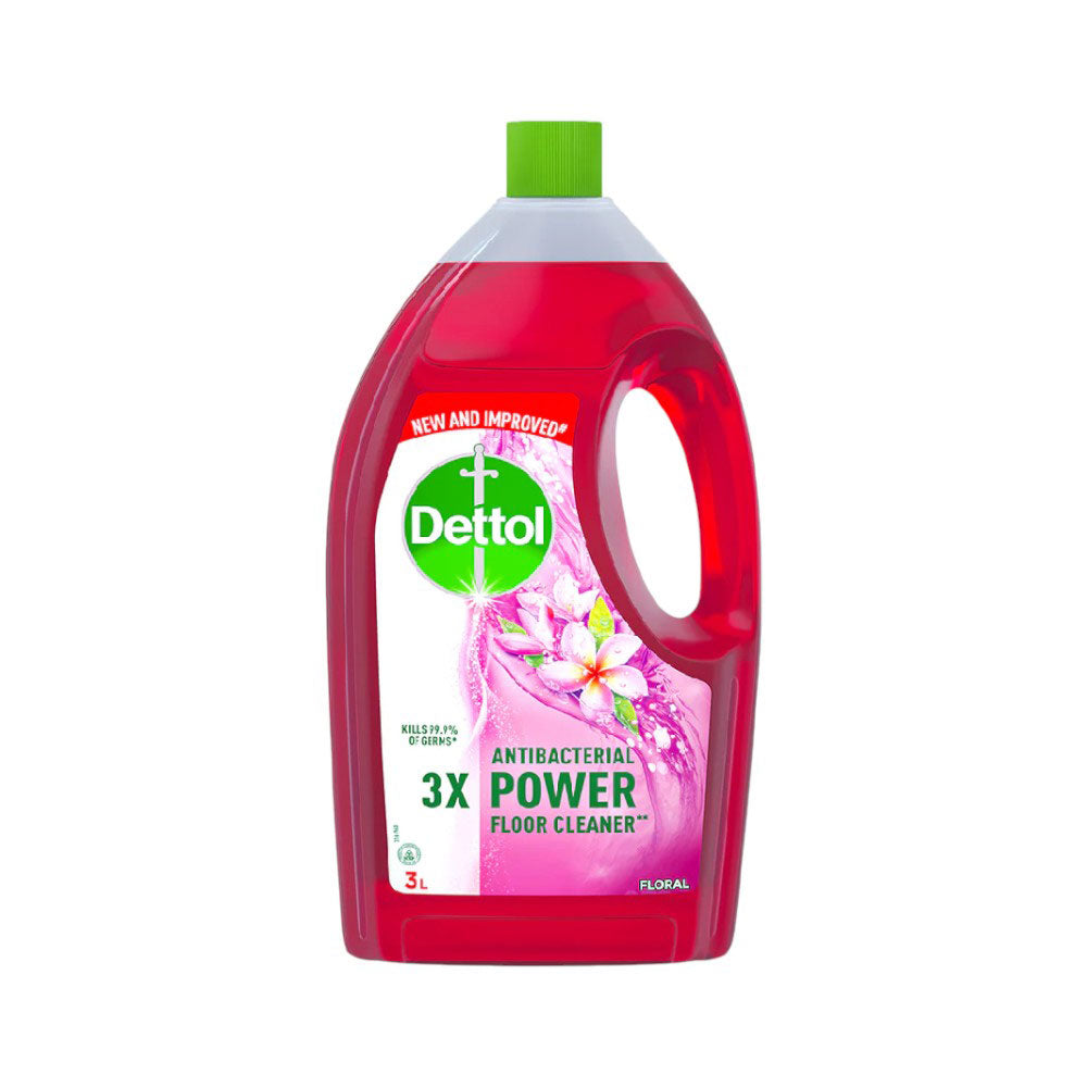 DETTOL FLOOR CLEANER ANTIBACTERIAL POWER FLORAL 3 LTR