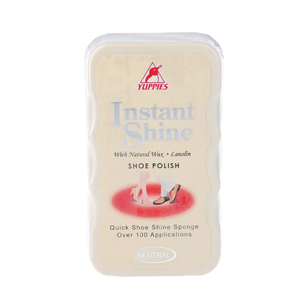 YUPPIES INSTANT SHOE SHINE SPONGE POLISH NEUTRAL
