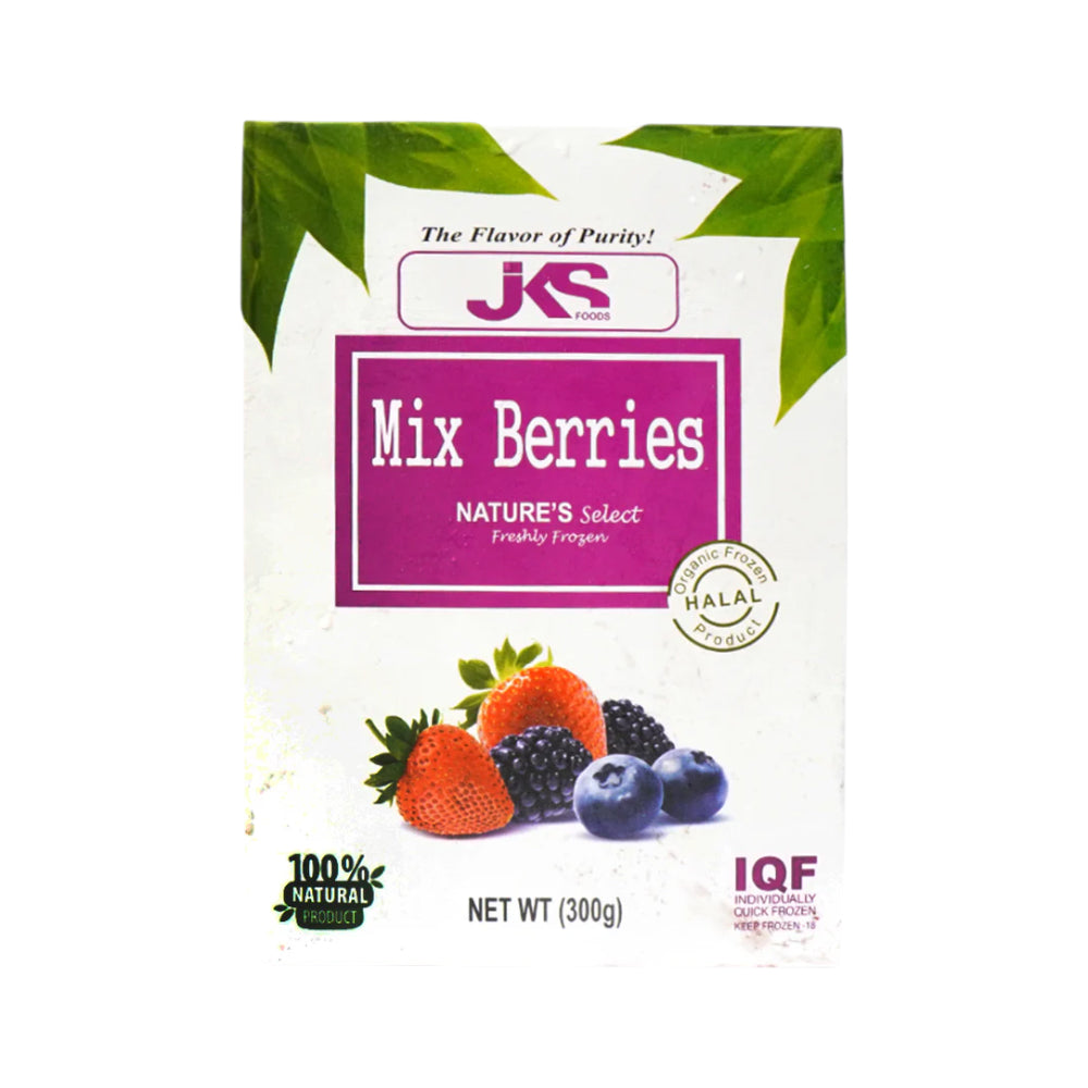 JKS NATURES SELECT FRESHLEY FROZEN MIX BERRIES BOX 300GM