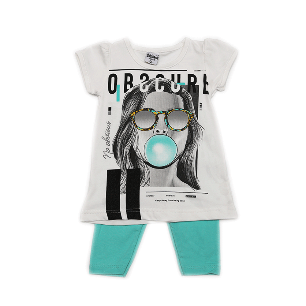 GIRLS S/S 2PC CAPRI SUIT 201 47 TUR SU-21 12-18M