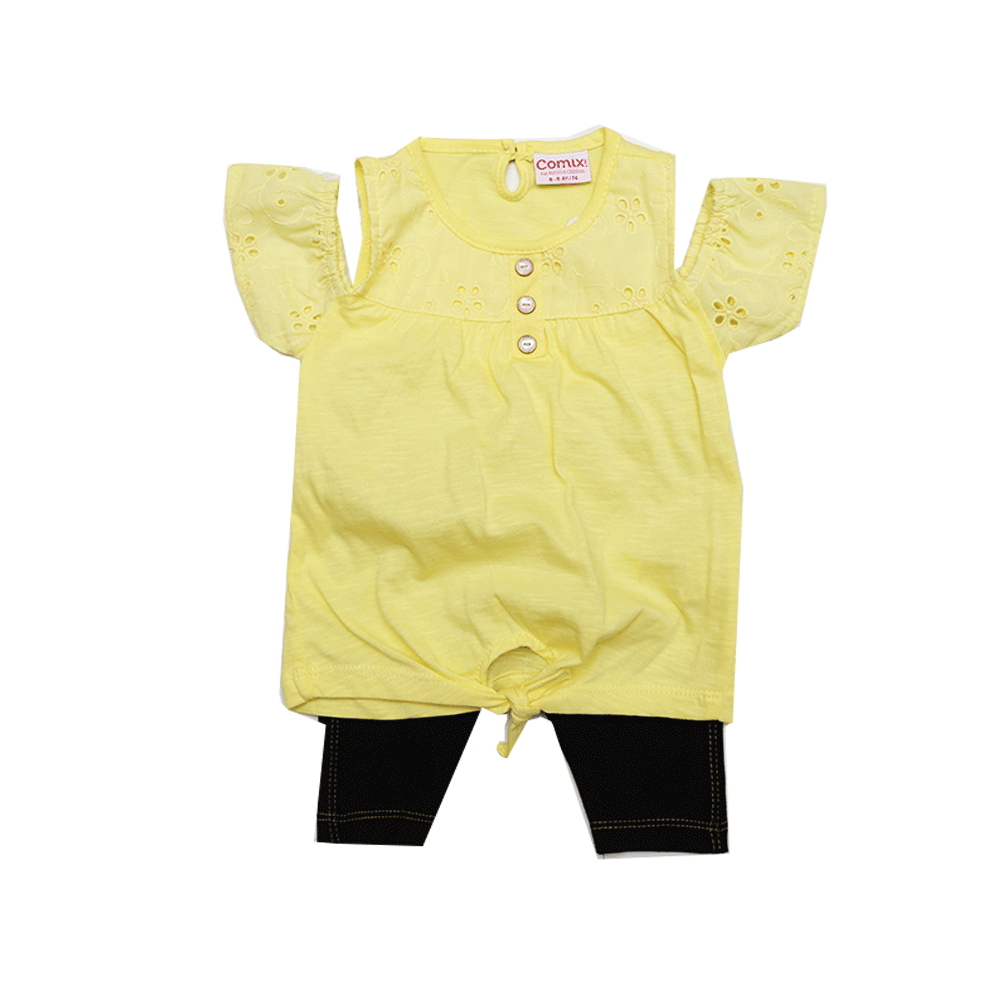 GIRLS CAP SLEEVES 2PC CAPRI SUIT 026 169 TUR SU-21 6-9M