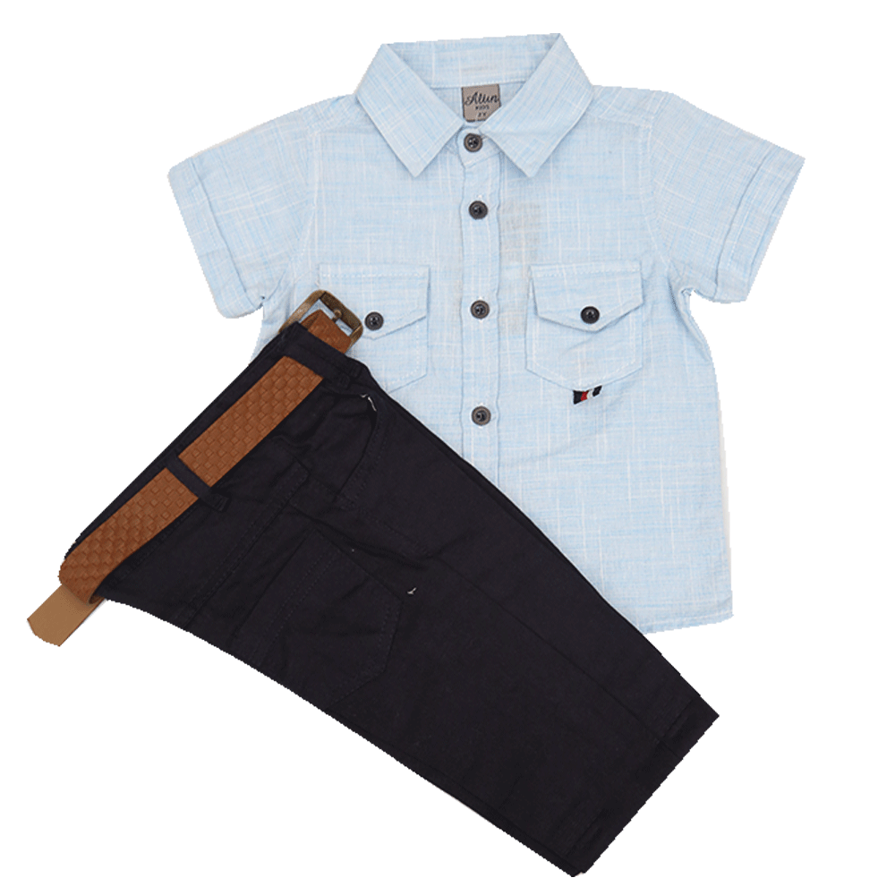 BOYS S/S 2PC PANT SUIT 131 TUR SU-21 12-18M