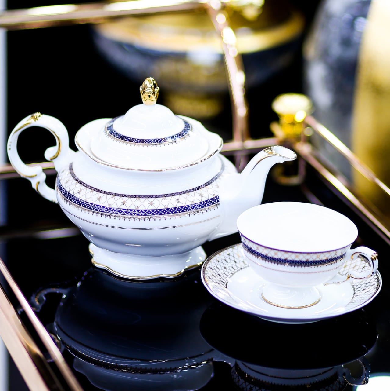 TEA SET ROYAL BISTRO PORSACHI 24PC J1816-95A-24