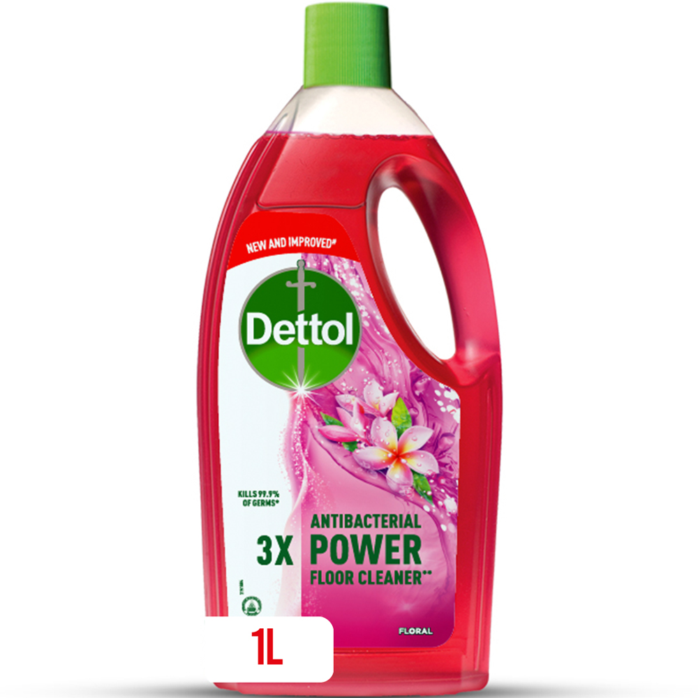 DETTOL FLOOR CLEANER ANTIBACTERIAL MEGA SAVER FLORAL 1 LTR