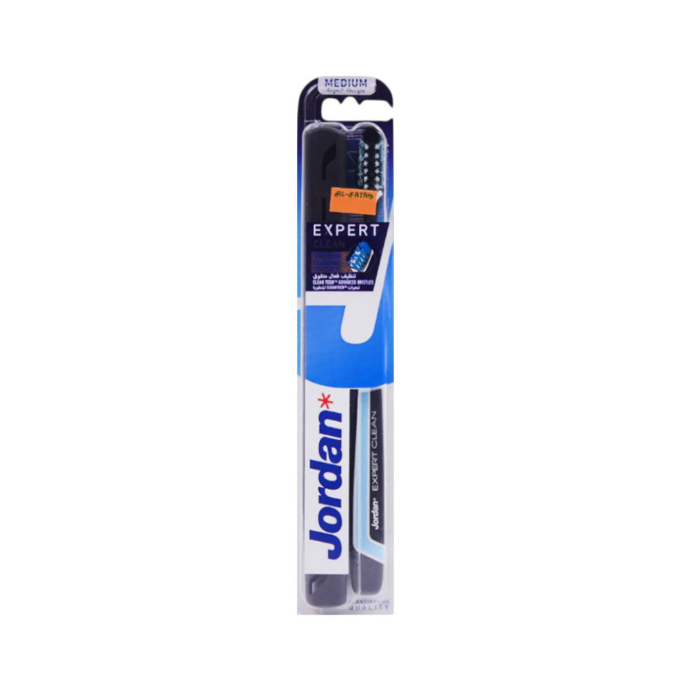 JORDAN TOOTH BRUSH EXPERT CLEAN WITH HYGIENE TRAVEL CASE MED