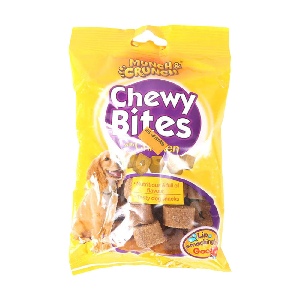 MUNCH & CRUNCH DOG FOOD CHEWY BITES WITH CHICKEN 170 GM