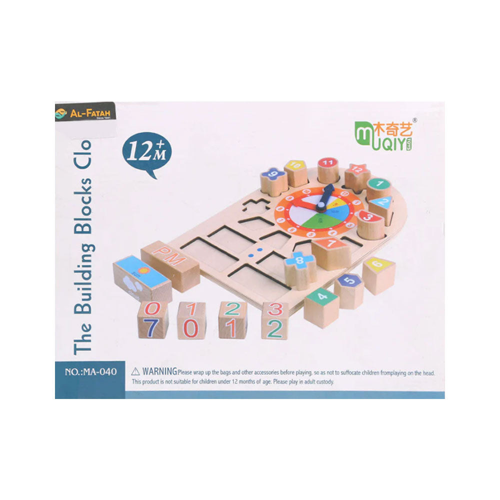 MA-040 THE BULDING BLOCKS CLOCK IR (1+ YEAR)