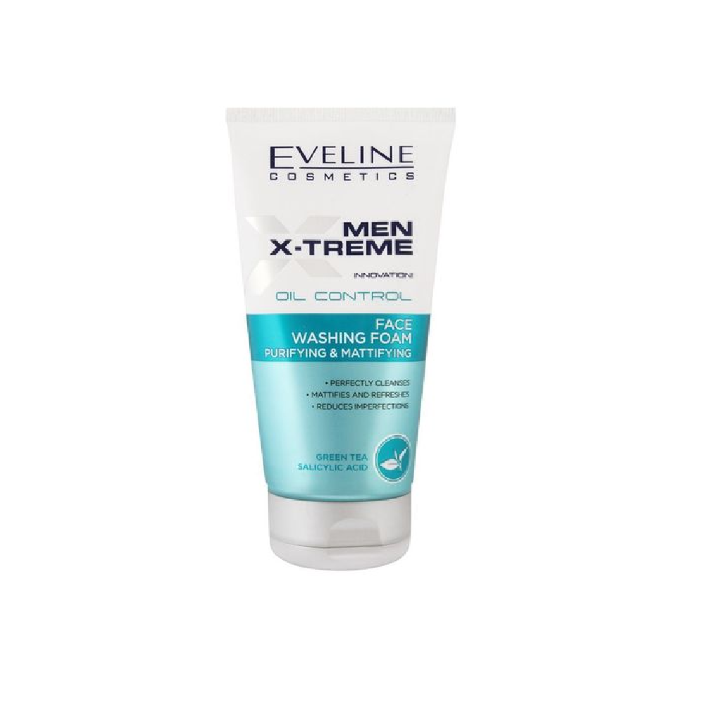 EVELINE MEN XTREME OIL CONTROL FACE WASHING FOAM 150ML