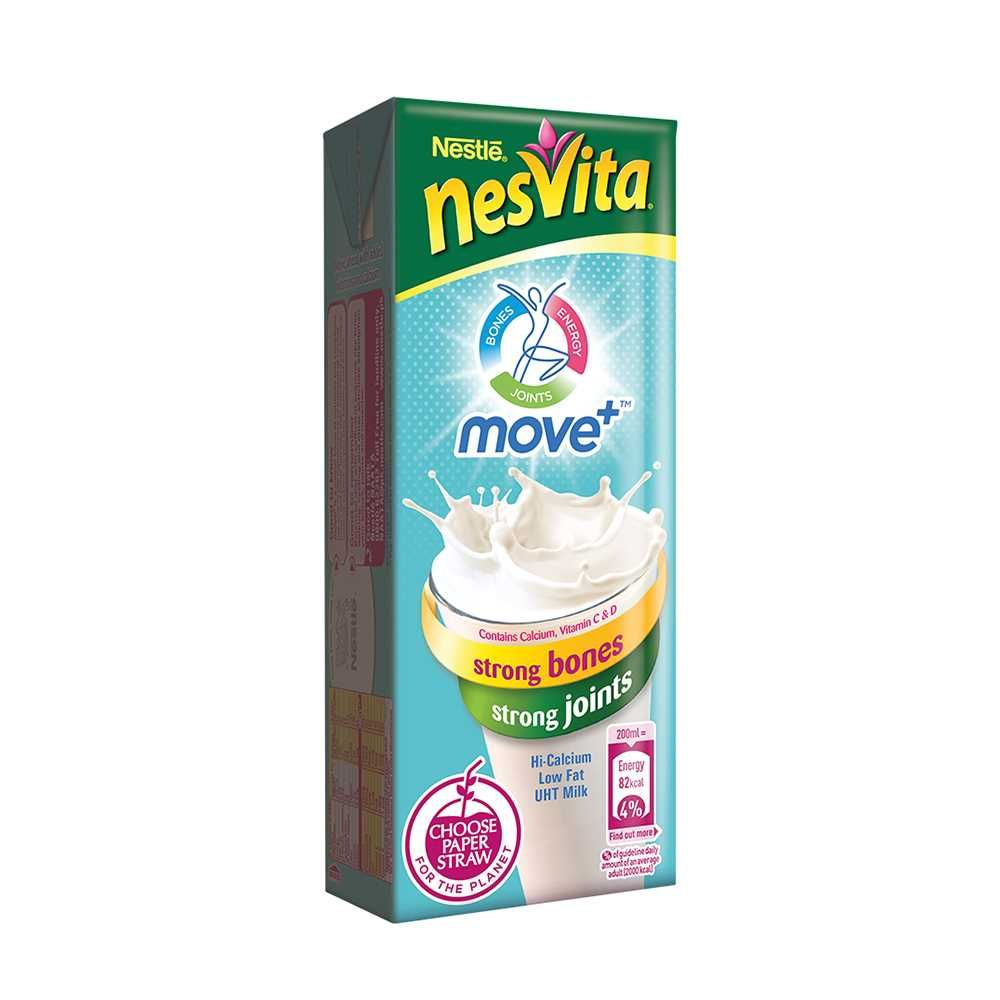 NESTLE NESVITA MOVE PLUS LOW FAT MILK 200ML – Al-Fatah