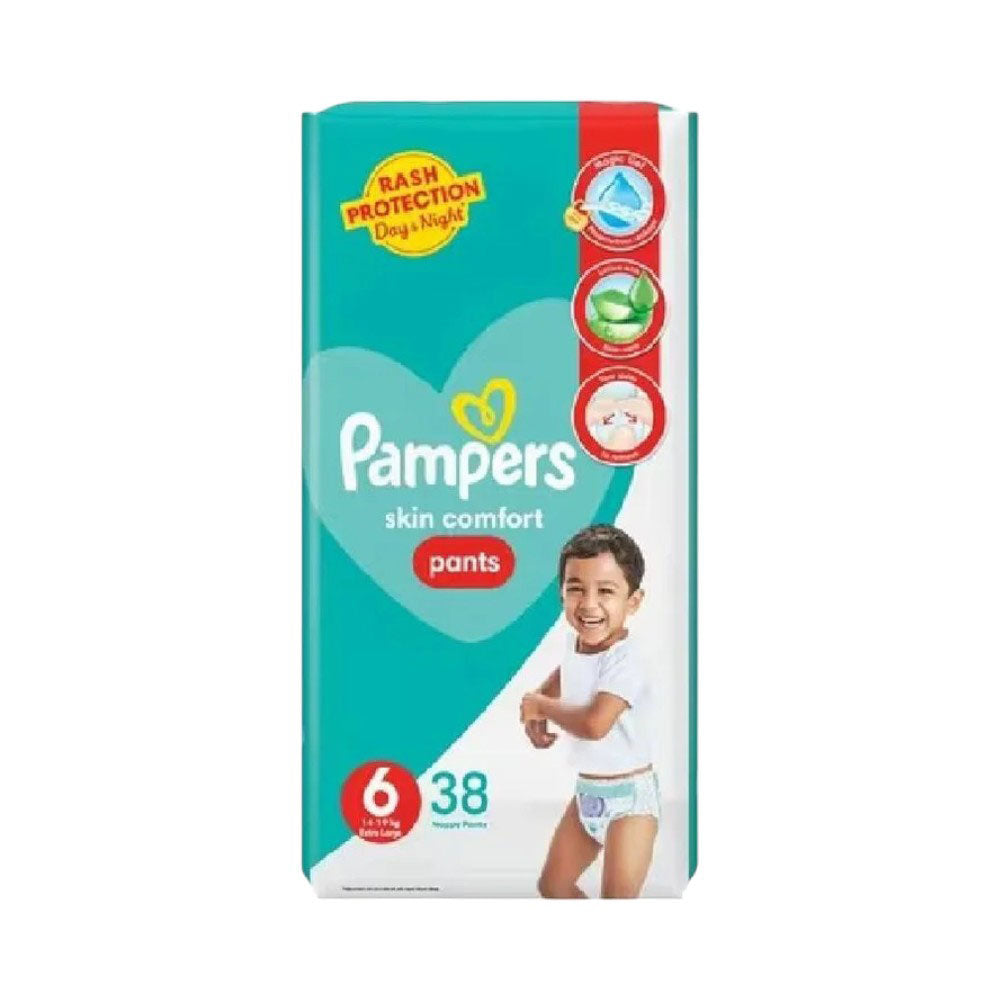PAMPERS PANTS MEGA PACK EXTRA LARGE 6 14-19KG 38PCS